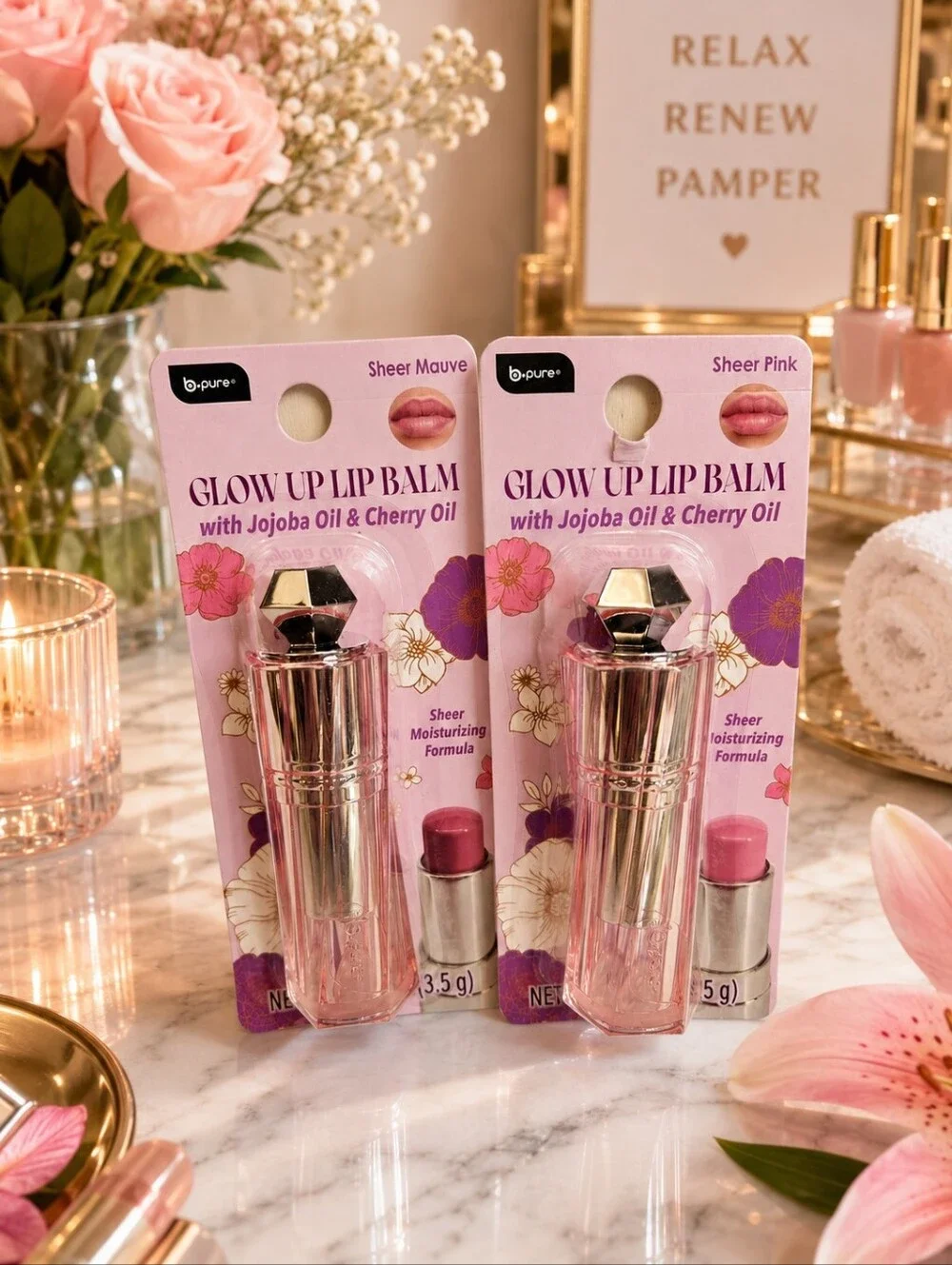 VIRAL GLOW UP SHEER LIP BALM COLLECTION DUO BY B. PURE